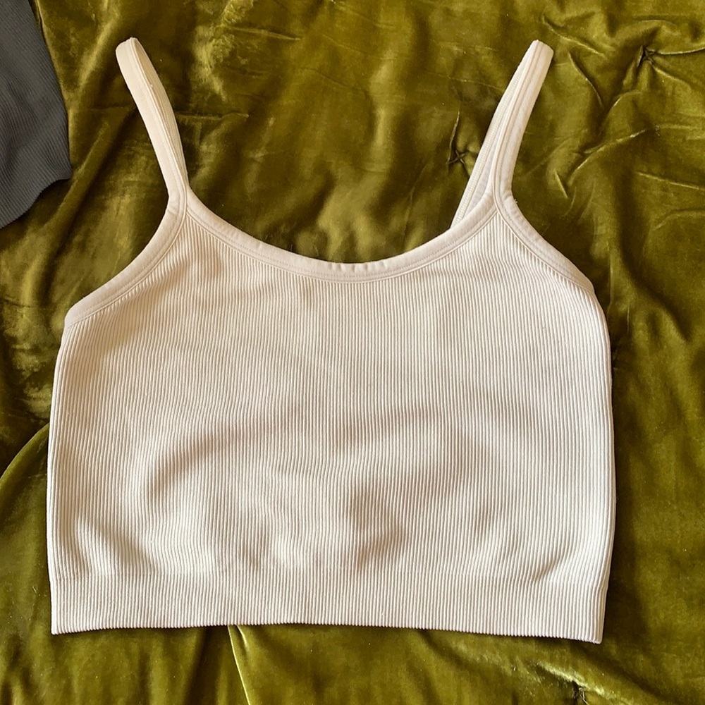 Set Active Sculptflex body crop oat milk